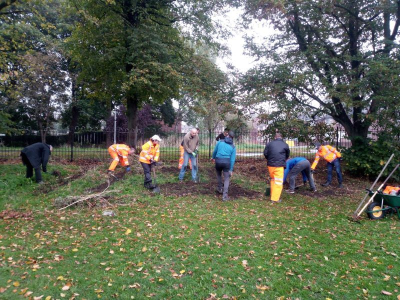 Network rail volunteers at St Nicks